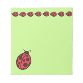 Cute Red Ladybugs Anteckningsblock Gift