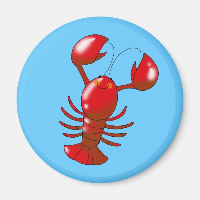 Cute Red lobster Magnet (Framsidan)
