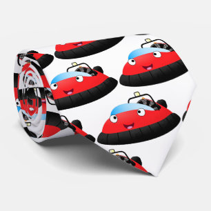 Cute Red lycklig hovercraft tecknad Slips