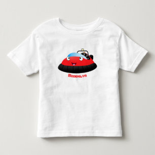 Cute Red lycklig hovercraft tecknad T Shirt