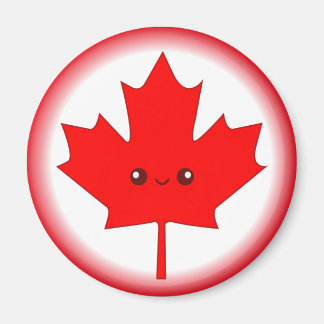 Cute Red Maple Löv Magnet
