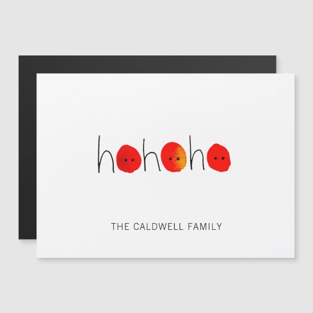 Cute Red Noses Ho Ho Ho God jul (Fram/baksida)