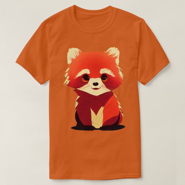 Cute Red Panda 13 T Shirt (Design framsida)