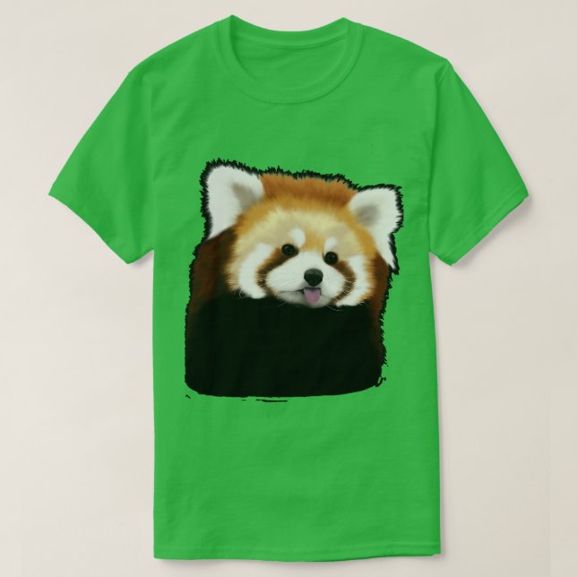 Cute Red Panda 17 T Shirt (Design framsida)