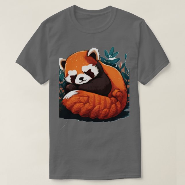 Cute Red Panda 2023 v5 T Shirt (Design framsida)