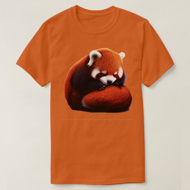 Cute Red Panda 2023 v7 T Shirt (Design framsida)