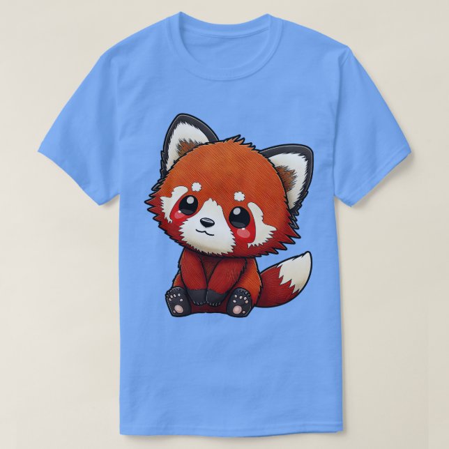 Cute Red panda 21 T Shirt (Design framsida)