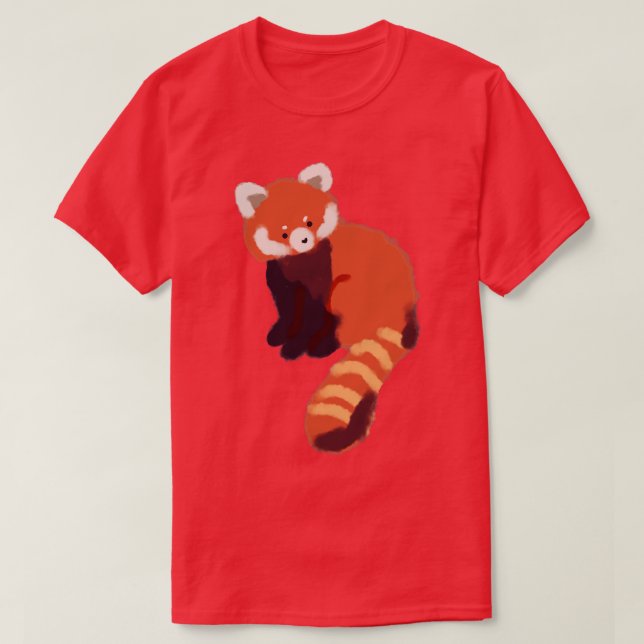 Cute Red panda 23 T Shirt (Design framsida)