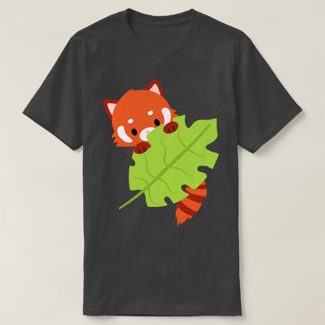 Cute Red panda 24 T Shirt (Design framsida)
