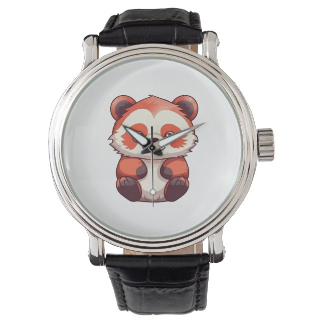 Cute Red Panda Armbandsur (Framsida)