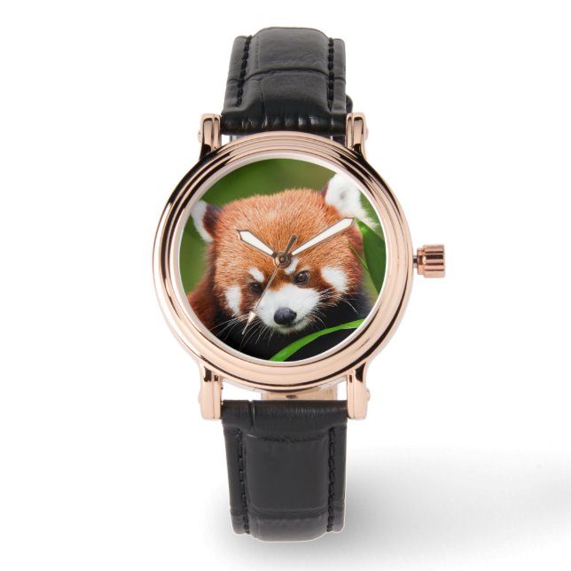 Cute Red Panda Armbandsur (Framsida)