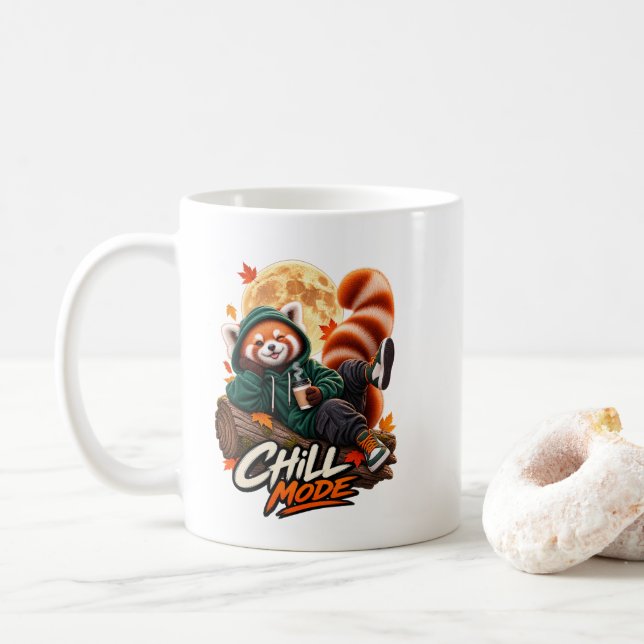 Cute Red Panda Chill Mode Mug Kaffemugg (Med munk)