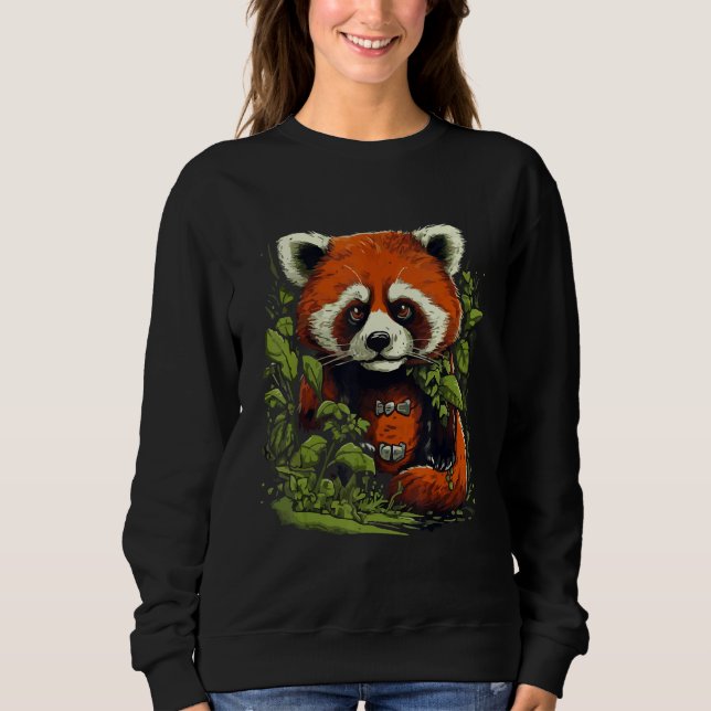 Cute Red Panda Lover Nature Graphic Animal Conserv T Shirt (Framsida)
