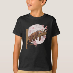 Cute Red Panda Nap Lazy Sleeping Animal T Shirt