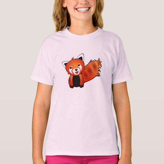 Cute Red Panda T Shirt (Framsida)