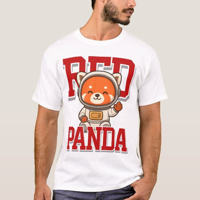 Cute Red Panda Unisex Man Woman Clothes T Shirt (Framsida)