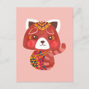 Cute Red Panda Vykort