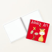 Cute Red Personlig Art bok