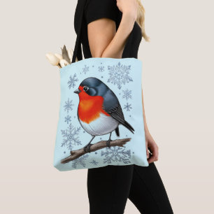 Cute Red Robin Bird Tygkasse