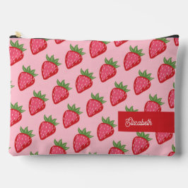 Cute Red Rosa Strawberry ThLED Personlig