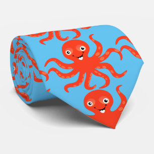Cute Red Smiling Octopus Thunder_Cove Slips