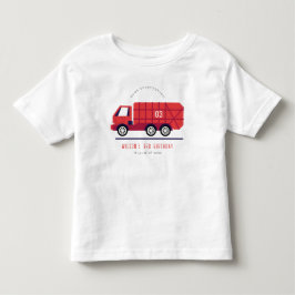 Cute Red Sopor Lastbil barn i alla åldrar T Shirt