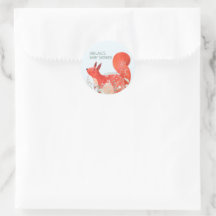 Cute Red Squirrel WildblomBoy Shower