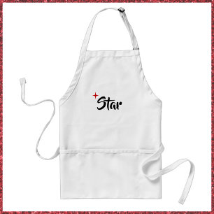 Cute Red Star Apron Förkläde
