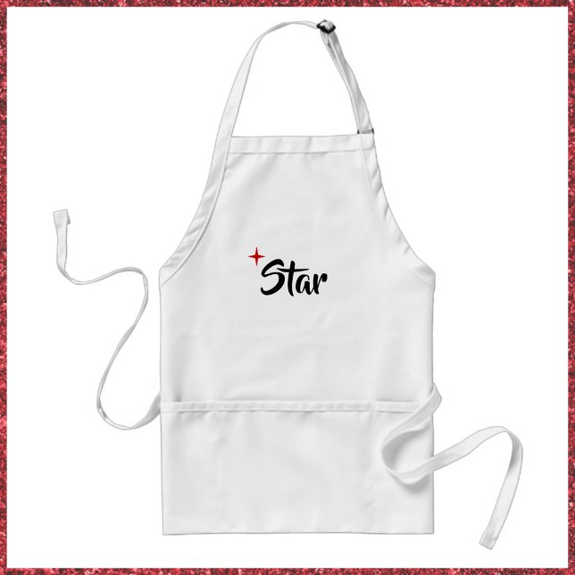 Cute Red Star Apron Förkläde (Skapare uppladdad)