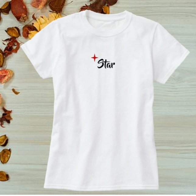 Cute Red Star Diva T-Shirt (Skapare uppladdad)