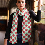 Cute Red Strawberry, Mönster, sommartid Sjal<br><div class="desc">Lägg till lite stollig i din garderoba med den här söta röda jordgubbslöjan mönster scarf. Perfekt för sommaren har den här lekande designen klara jordgubbar mot en ljus bakgrund och skapar den som ett fint tillbehör för alla utrustningar. Mjuka, mejerifyllda väv garanterar komfort och stil, oavsett om du klär dig...</div>