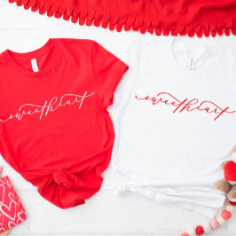 Cute Red SweBaby Script Valentine Day Shirt T