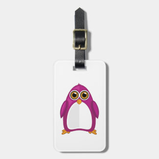 Cute Red Violet Penguin Kawaii Cartoon Big Eyes Bagagebricka