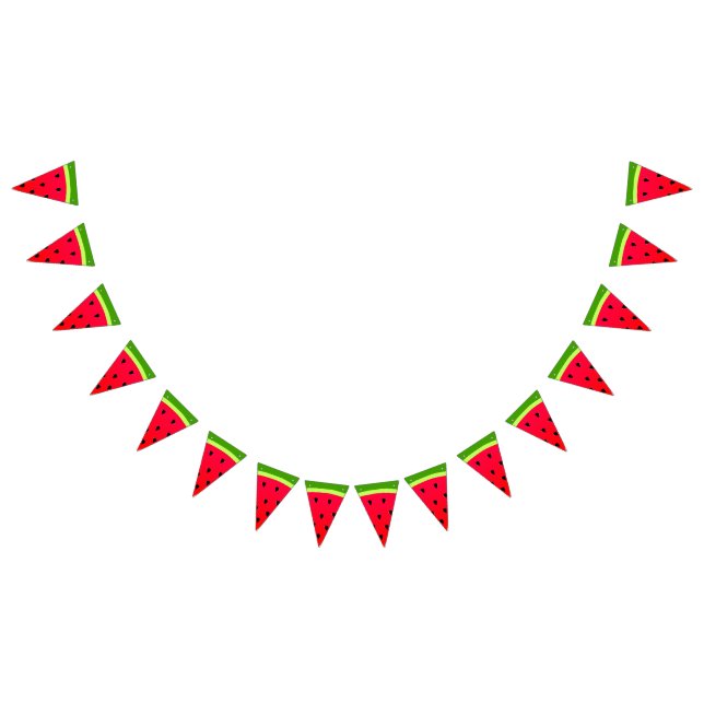 Cute Red Watermelon Party Vimplar (Alla)