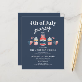 Cute Red White och Blue 4:e juli Party