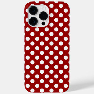 Cute Red White polka dots mönster