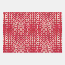 Cute Red White & Rosa Hearts Valentine Day