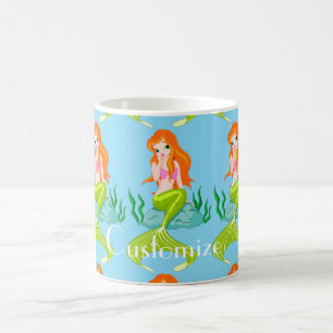 Cute Redhead-Sjöjungfru Thunder_Cove Kaffemugg