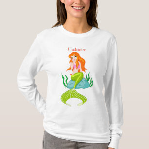 Cute Redhead-Sjöjungfru Thunder_Cove T Shirt