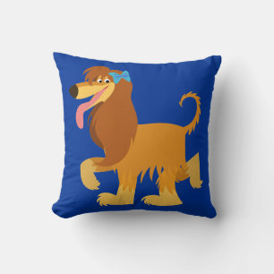Cute Redo Tecknad Afghan Hound Dekorativ kudde