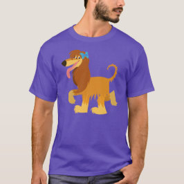 Cute Redo Tecknad Afghan Hound T-Shirt