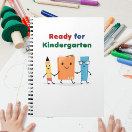 Cute Redo till Kindergarten School Bok Anteckningsbok