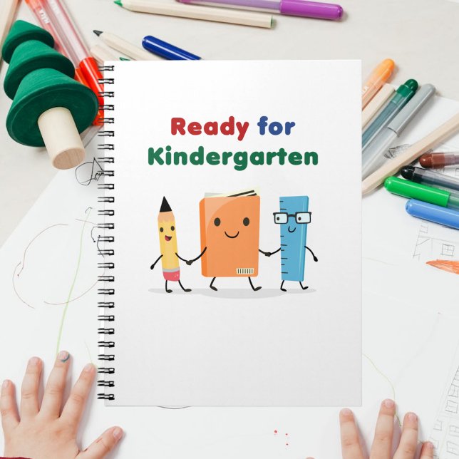 Cute Redo till Kindergarten School Bok Anteckningsbok (Skapare uppladdad)