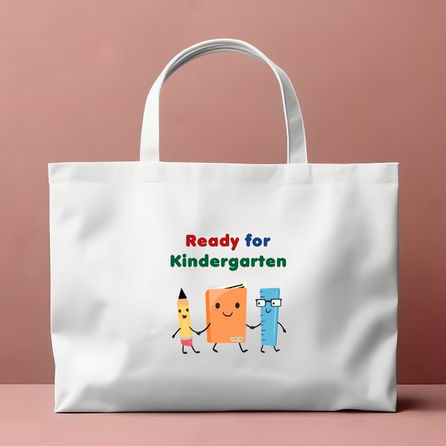 Cute Redo till Kindergarten School Bok Mini Tygkasse (Skapare uppladdad)