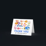 Cute Reel Roligt Kids Fishing Birthday Tack<br><div class="desc">Cute O-Fish-al Reel Roligt Borta Fish Fishing Barns födelsedag Tack för att komma med ett kort</div>