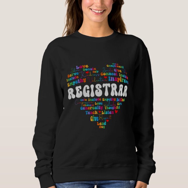 Cute Registrar Appreciation Week back to school Te T Shirt (Framsida)