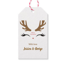 Cute Reindeer Ansikte Modern God jul Helgdag