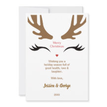 Cute Reindeer Ansikte Modern God jul