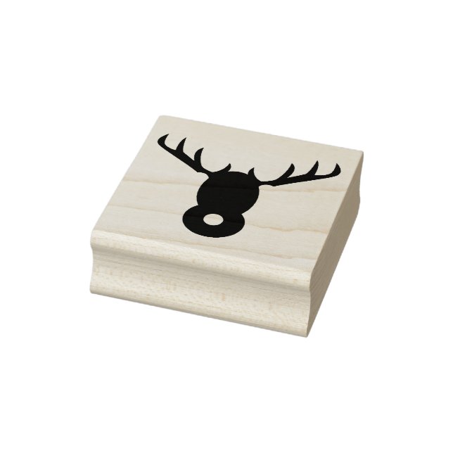 Cute Reindeer Art Frimärke Stämpel (Stämpel)