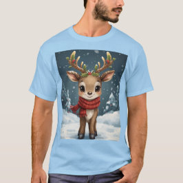 Cute reindeer christmas for festive outfits t shirt